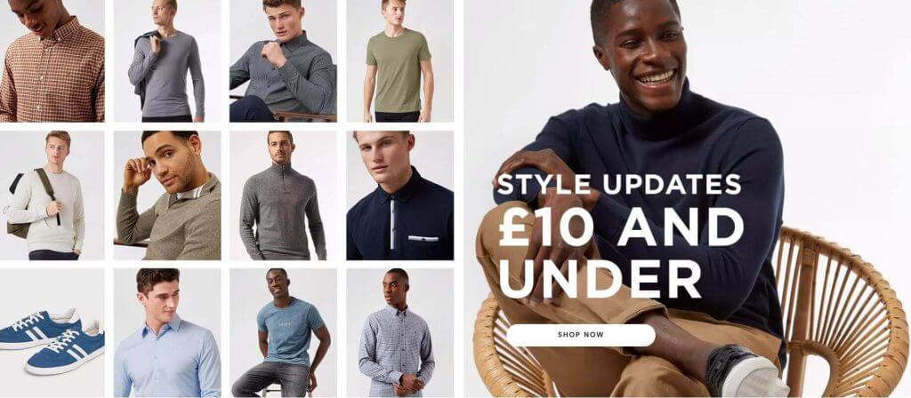 Burton Menswear offers